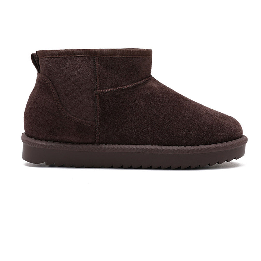 Léonie | Bottines fourrées marron