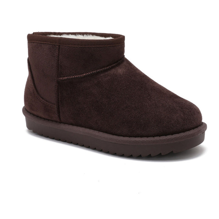 Léonie | Bottines fourrées marron
