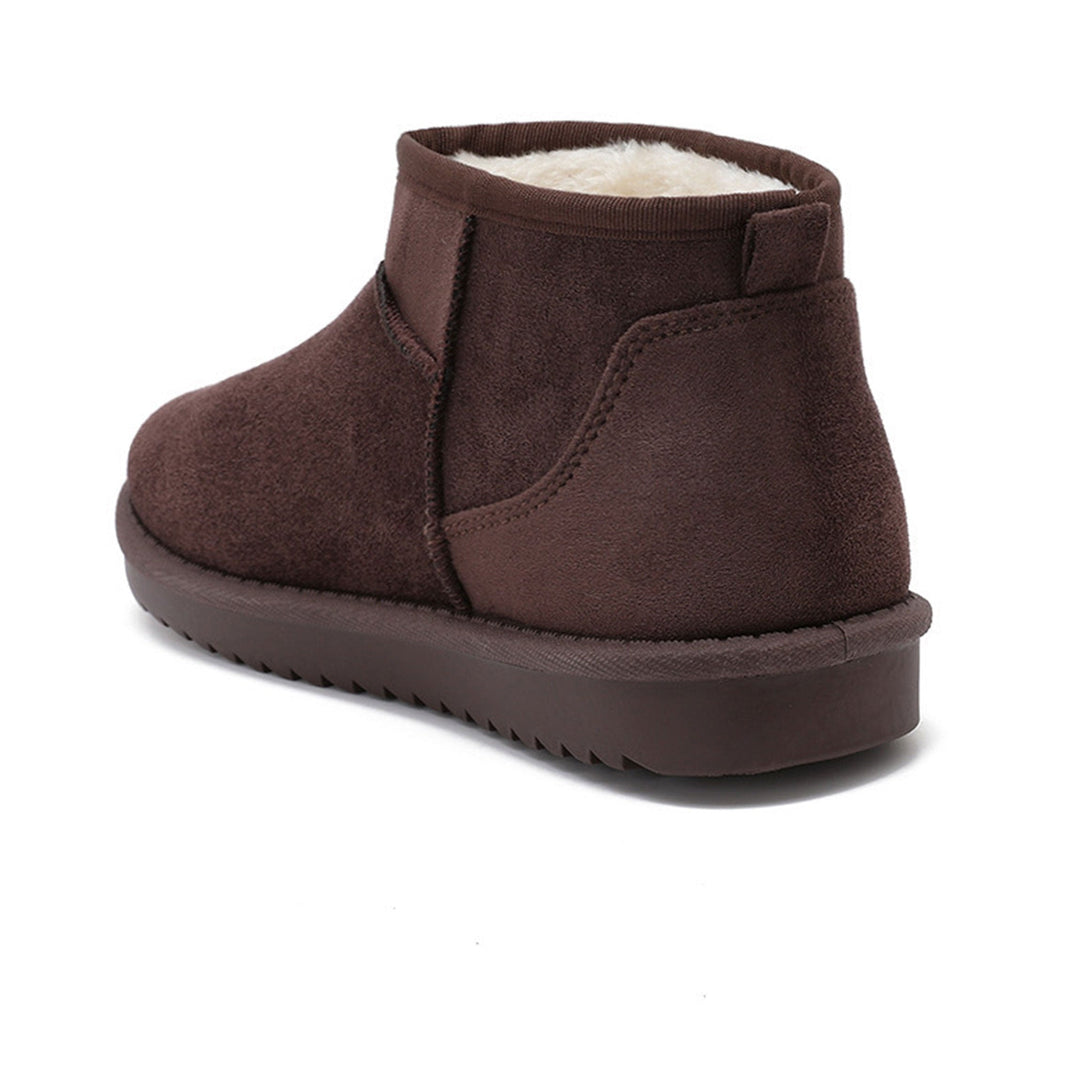 Léonie | Bottines fourrées marron