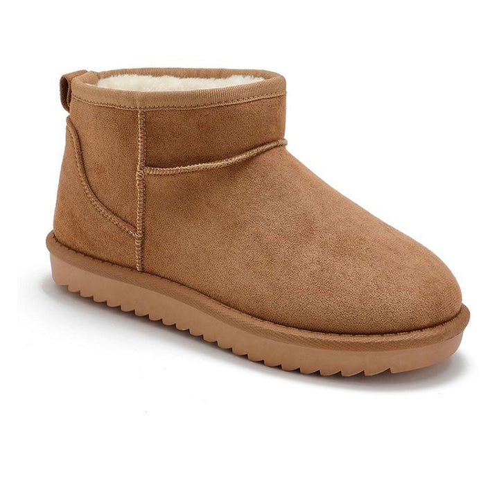 Anaïs | Bottines fourrées châtaigne
