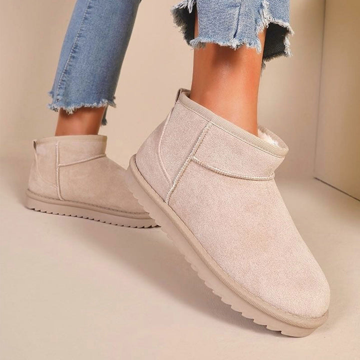 Chloé | Bottines fourrées beiges