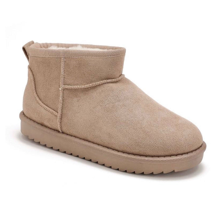 Louise | Bottines fourrées taupe