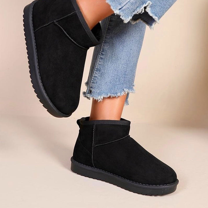 Manon | Bottines fourrées noires