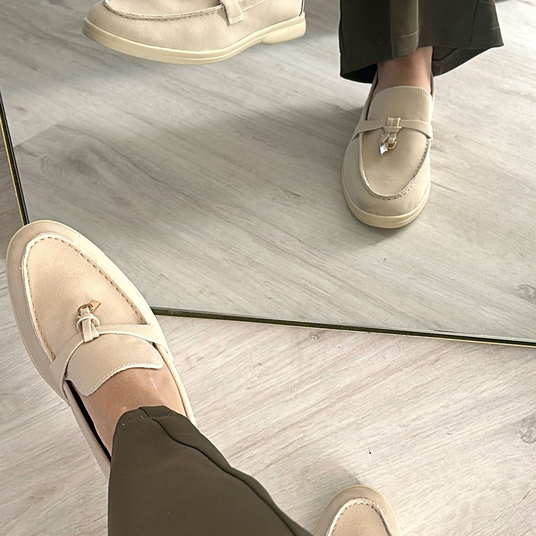 Bertille | Mocassins beiges élégants