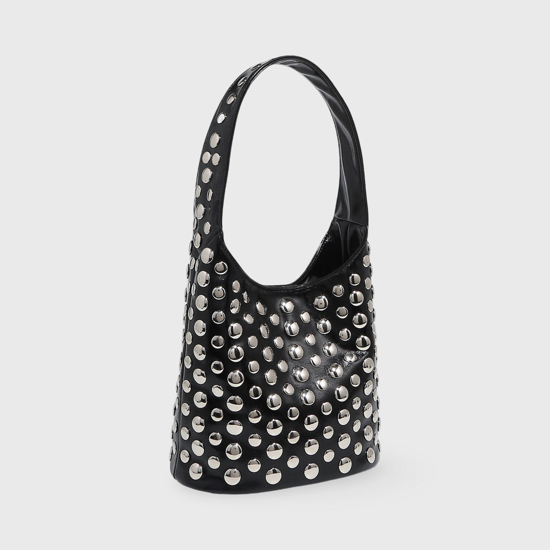 Sac seau Crissy noir vu de côté