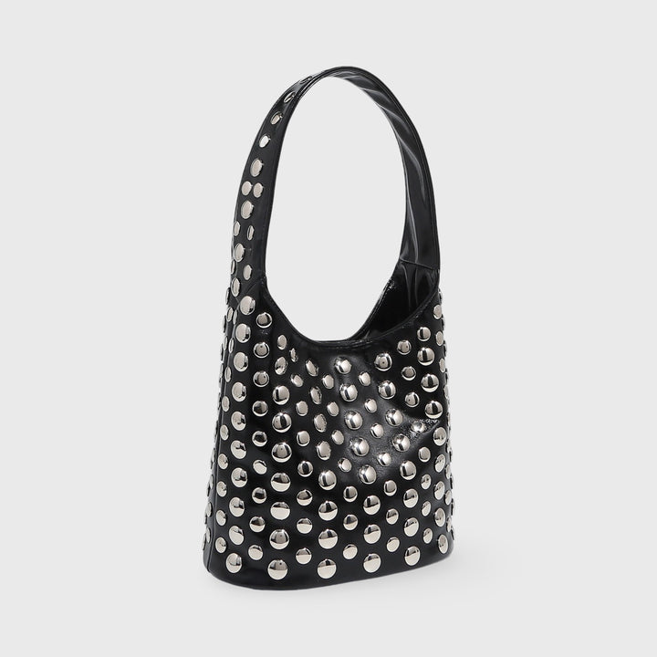 Sac seau Crissy noir vu de côté