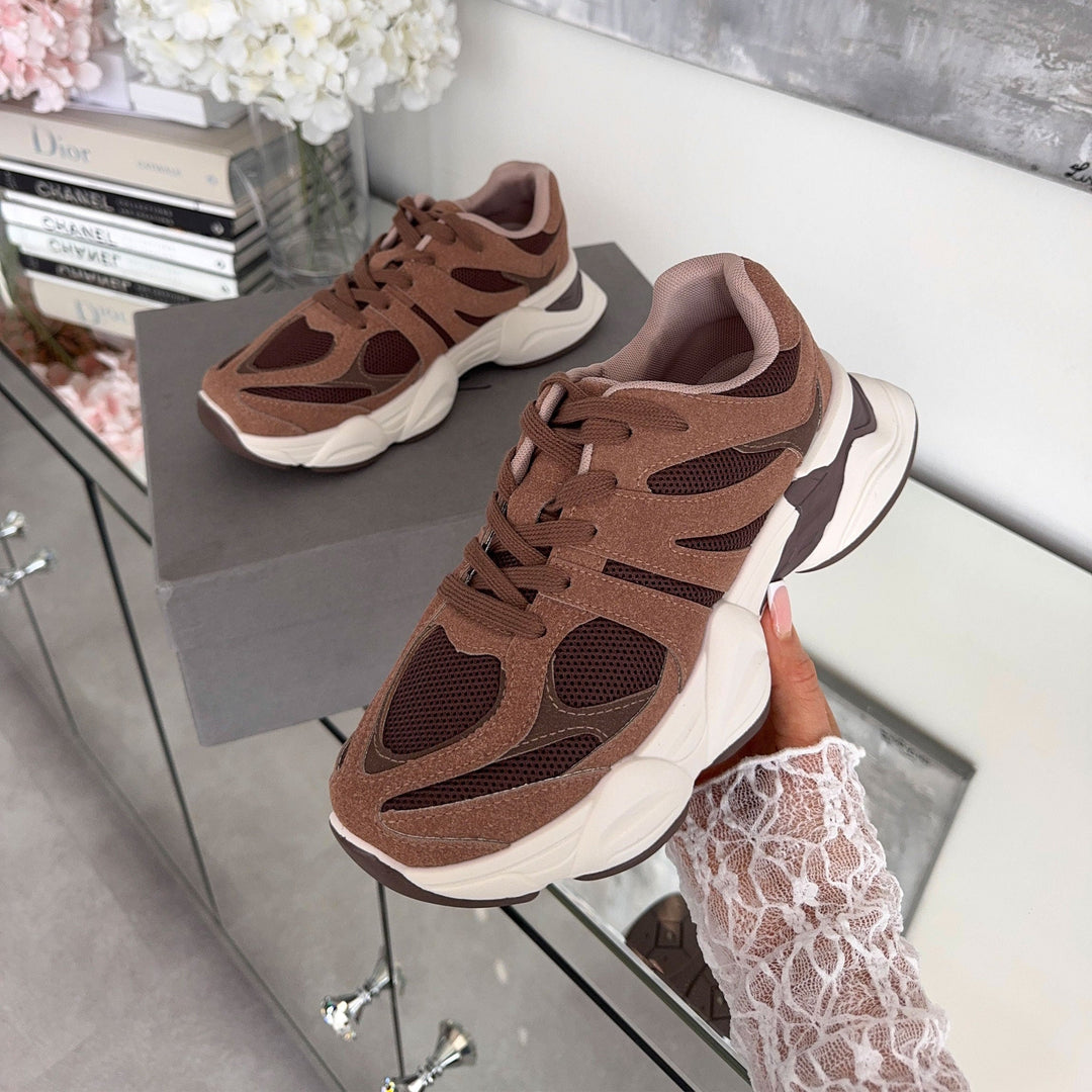 Mélodie | Baskets marron confortables