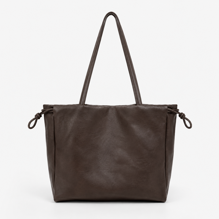 Cabas souple Elara espresso vu de face