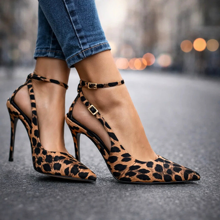 Ariane | Escarpins slingback pointus à bride de cheville