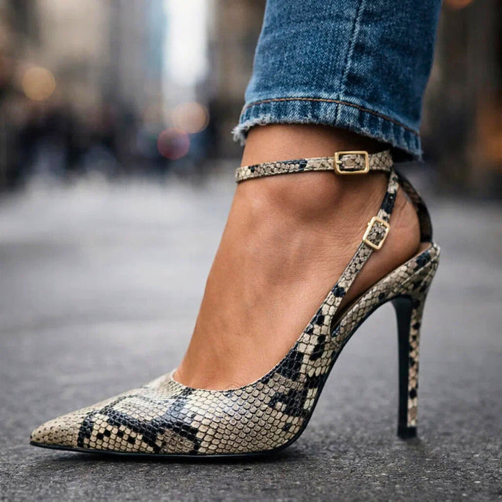 Ariane | Escarpins slingback pointus à bride de cheville