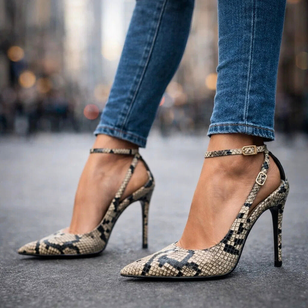 Ariane | Escarpins slingback pointus à bride de cheville