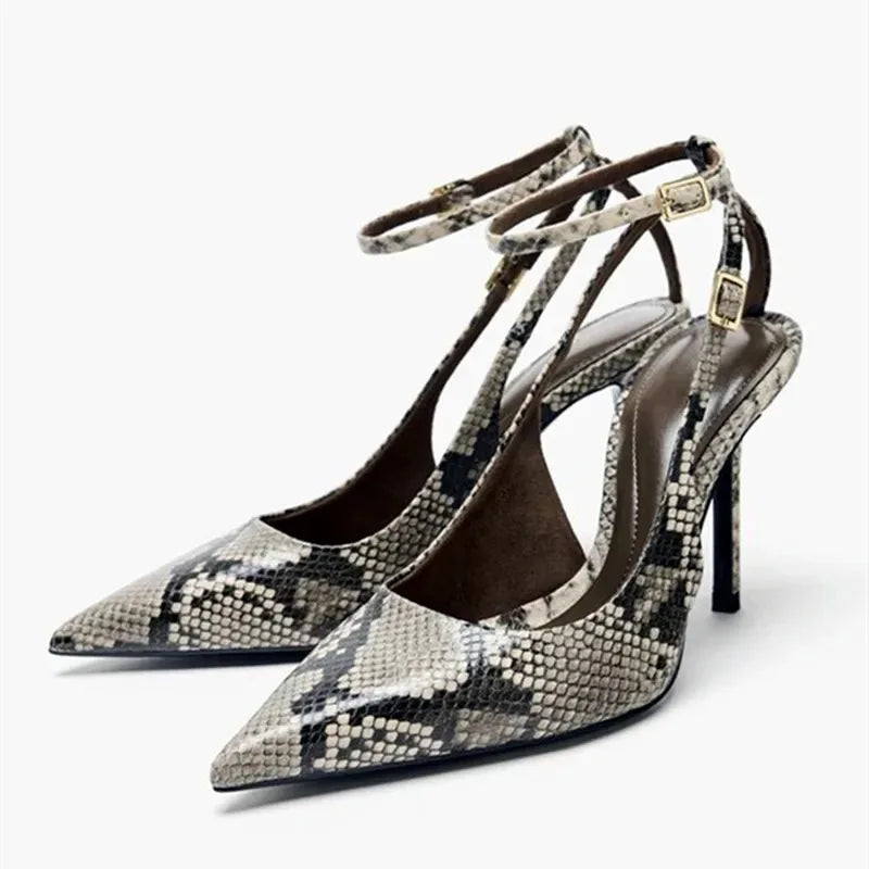 Ariane | Escarpins slingback pointus à bride de cheville