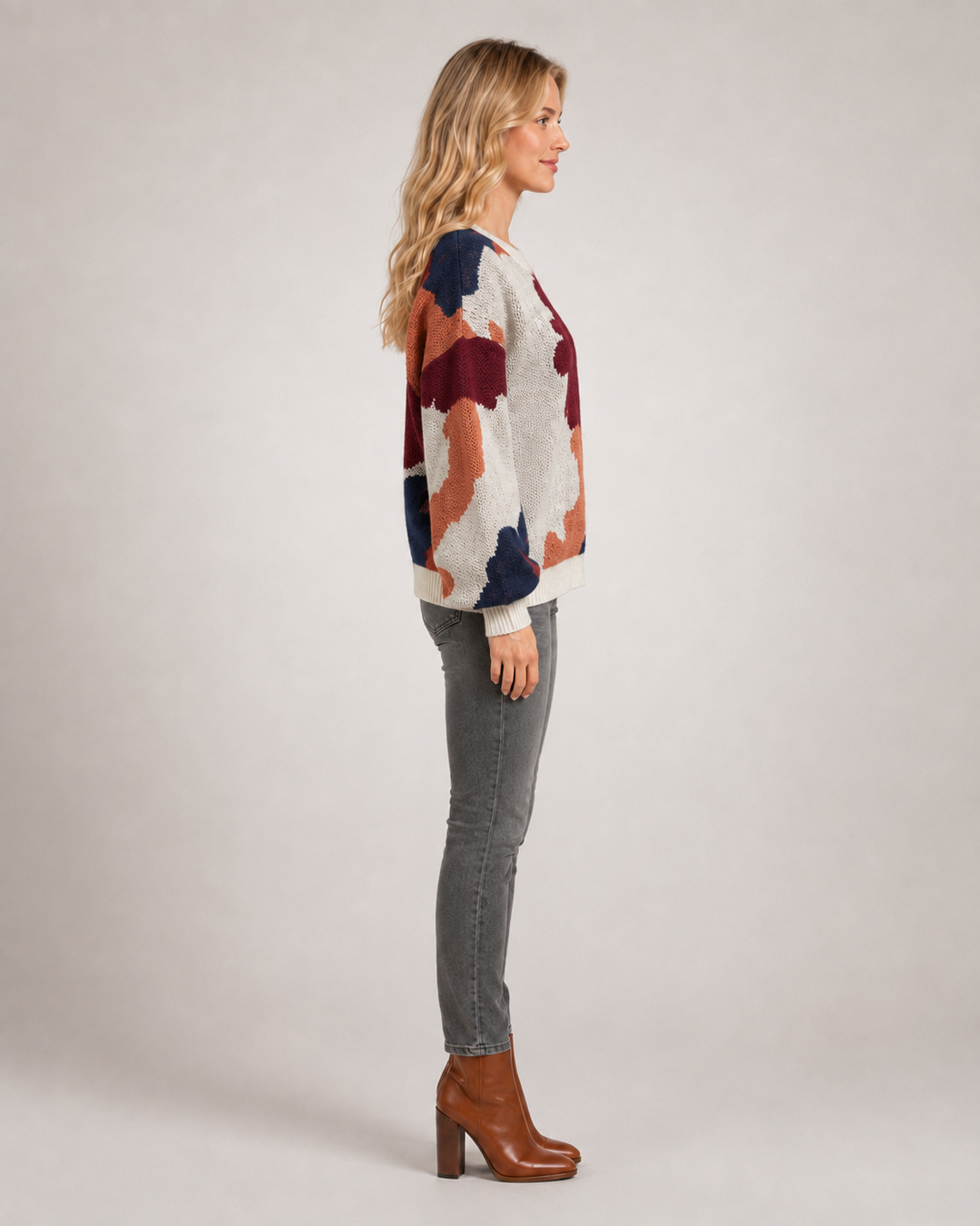 Sydney | Pull fleuri en maille