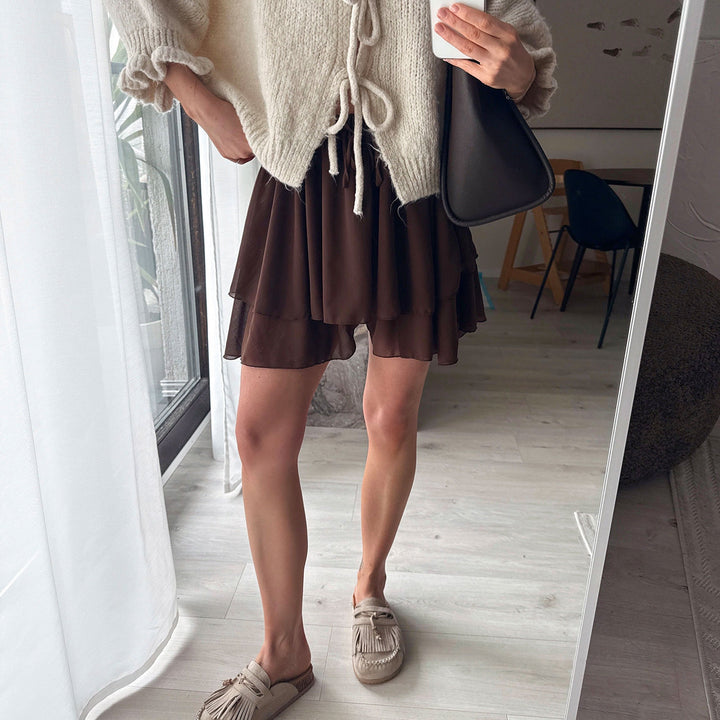 Nadège | Mules beiges à franges