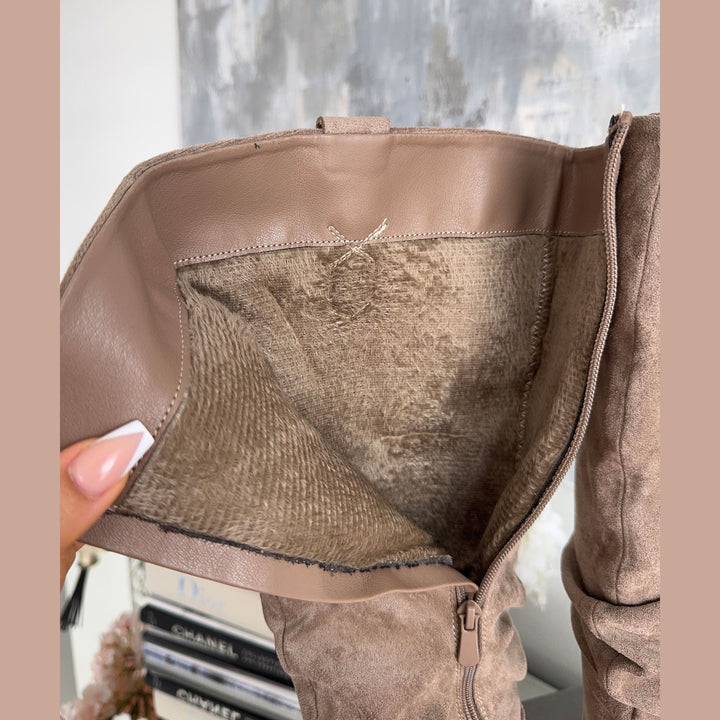Suzanne | Bottes hautes élégantes à tige froncée