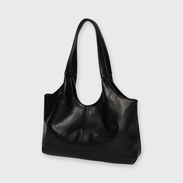 Sac cabas Hanaé noir vu de côté