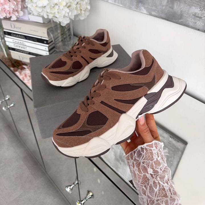 Mélodie | Baskets marron confortables