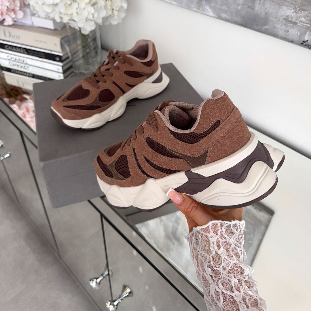 Mélodie | Baskets marron confortables