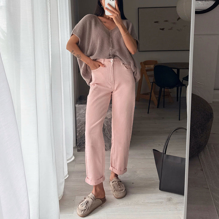 Nadège | Mules beiges à franges