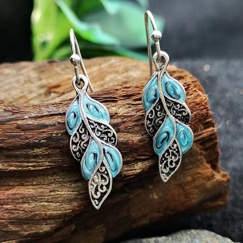 Feuille Bleue | Boucles d&