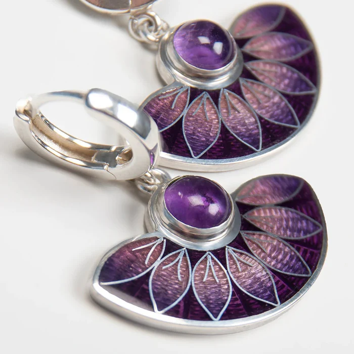 Éventail Violet | Boucles d&