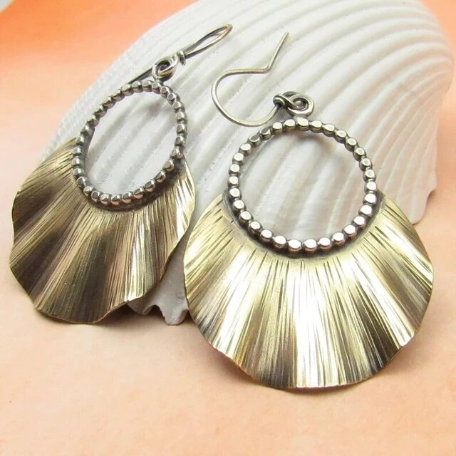 Éventail Doré | Grandes boucles d&