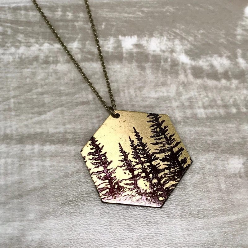Forêt | Collier au motif forestier – Vue 01