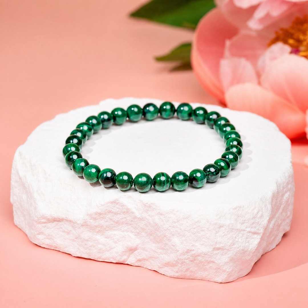 Équilibre Intérieur – Bracelet en malachite | 6 mm – image 1