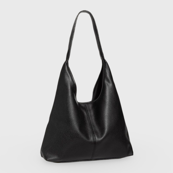Sac cabas Épure noir vu de côté