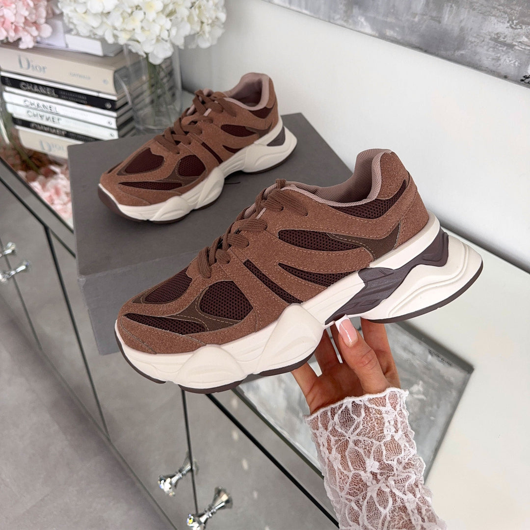Mélodie | Baskets marron confortables
