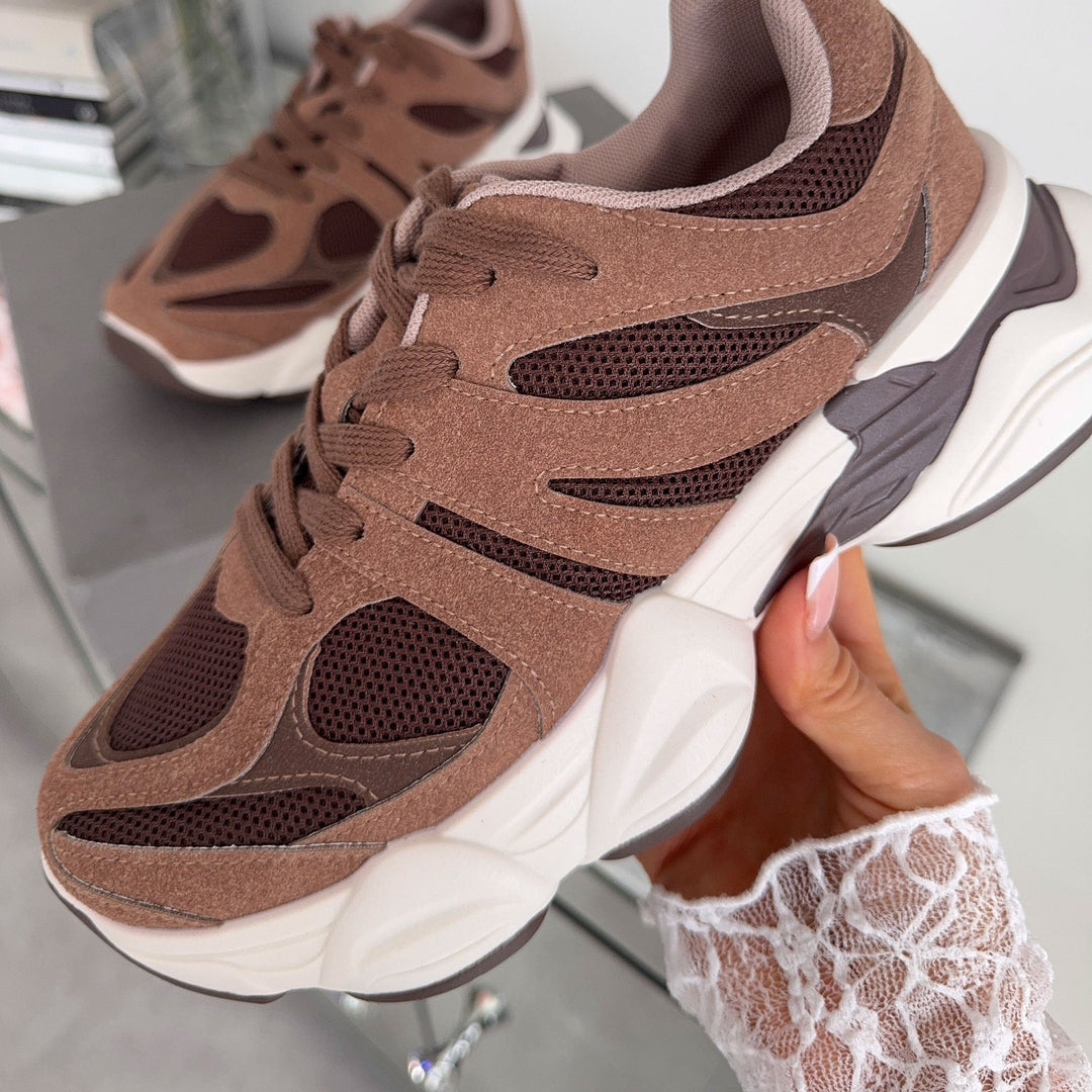 Mélodie | Baskets marron confortables
