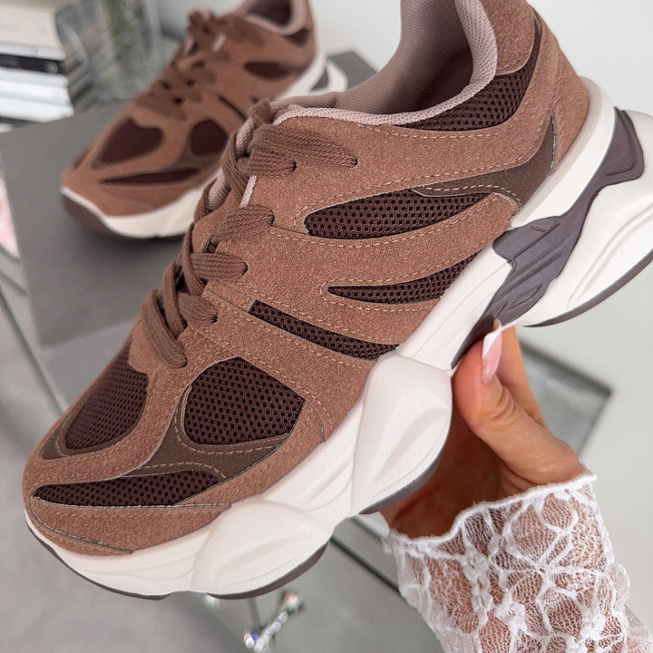 Mélodie | Baskets marron confortables