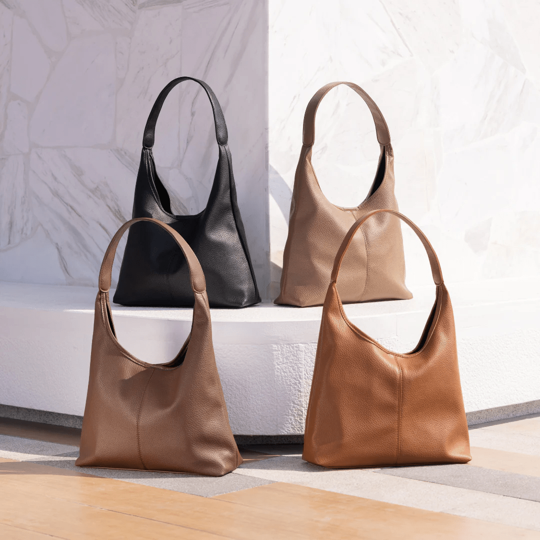 Sac hobo Jolie cognac en situation