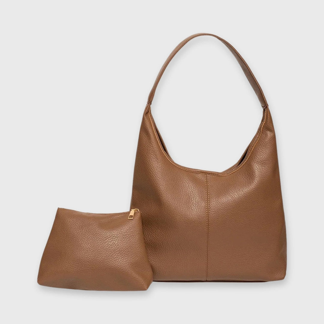 Sac hobo Jolie caramel vu de côté