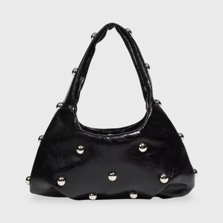 Sac porté épaule Joie noir vu de face