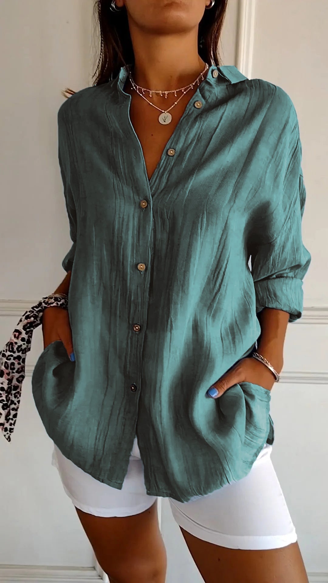 Vinciane | Chemise longue à l&