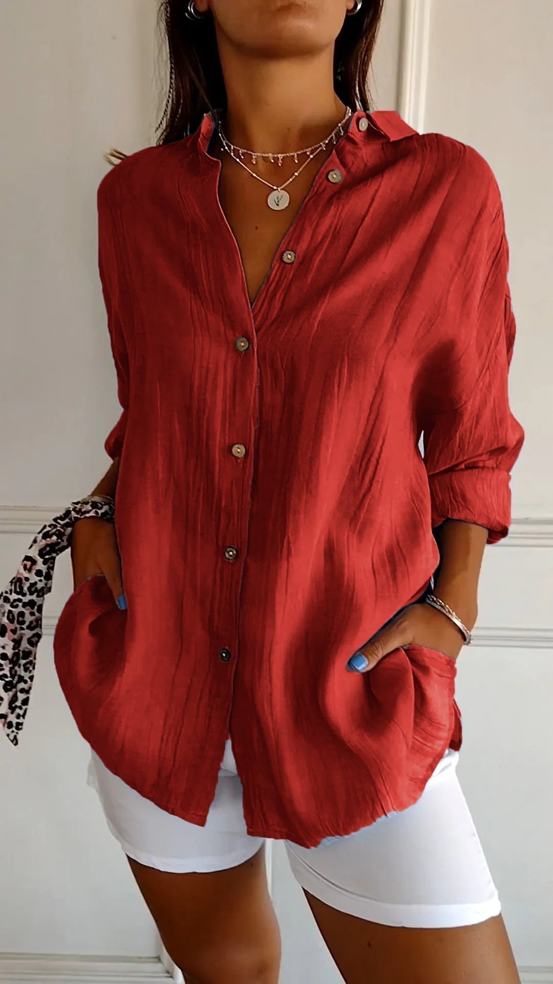 Vinciane | Chemise longue à l&