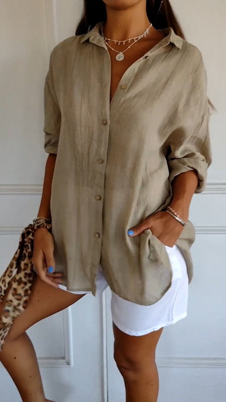 Vinciane | Chemise longue à l&
