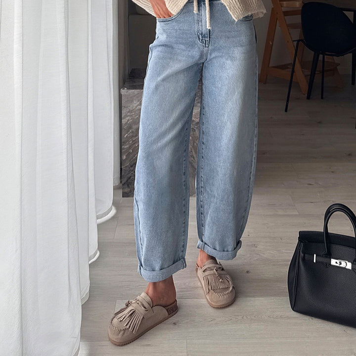 Nadège | Mules beiges à franges