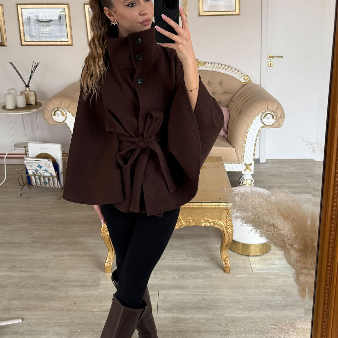 Simone | Bottes hautes marron à semelle épaisse