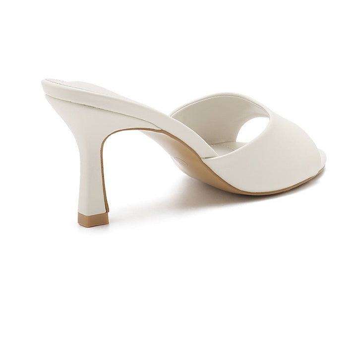 Thérèse | Mules à talon crème