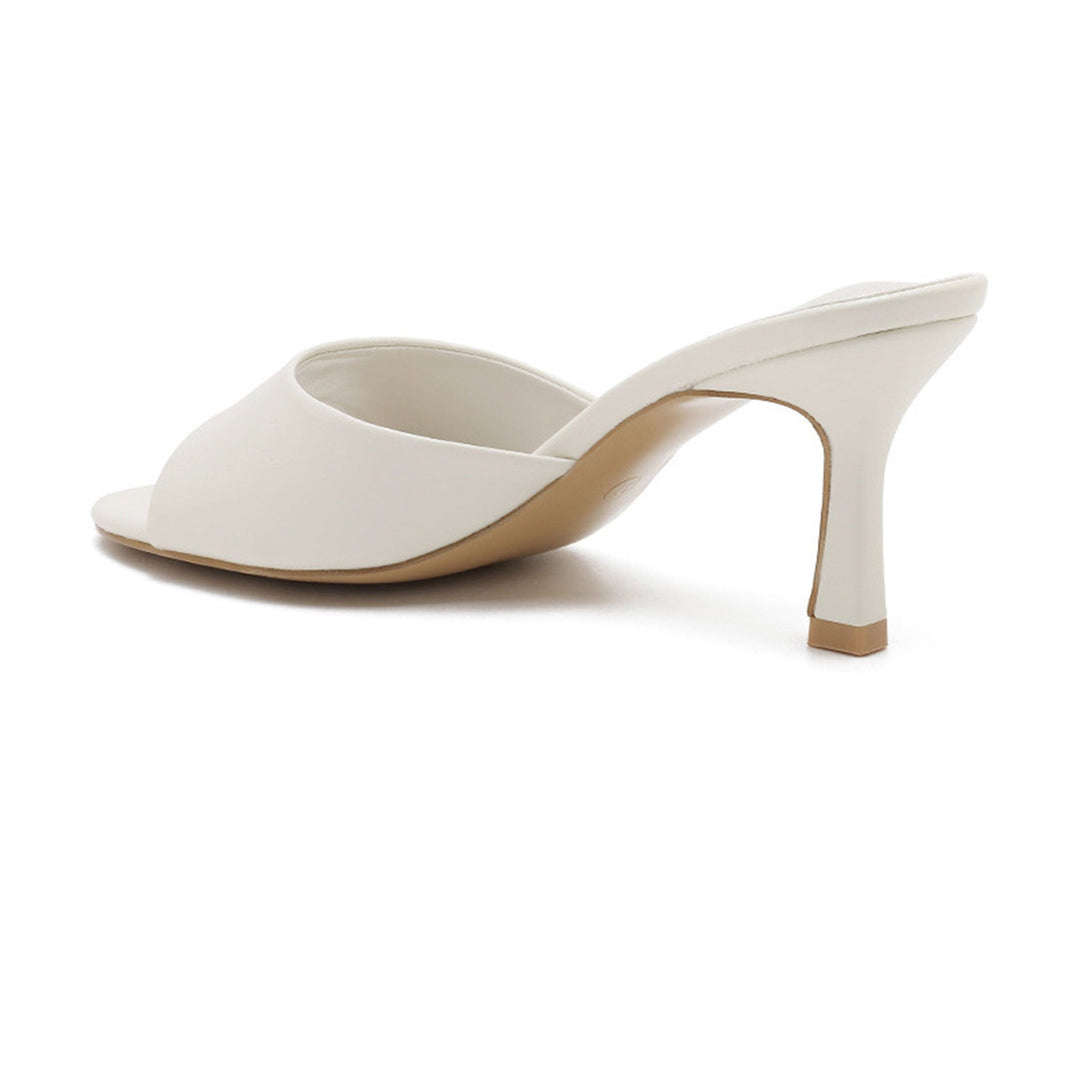 Thérèse | Mules à talon crème