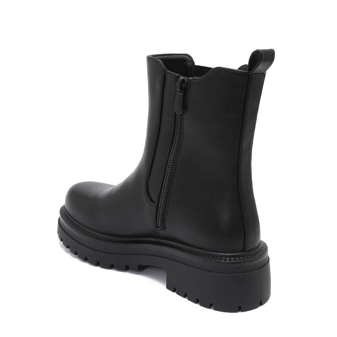 Clémence | Bottines Chelsea noires à semelle épaisse