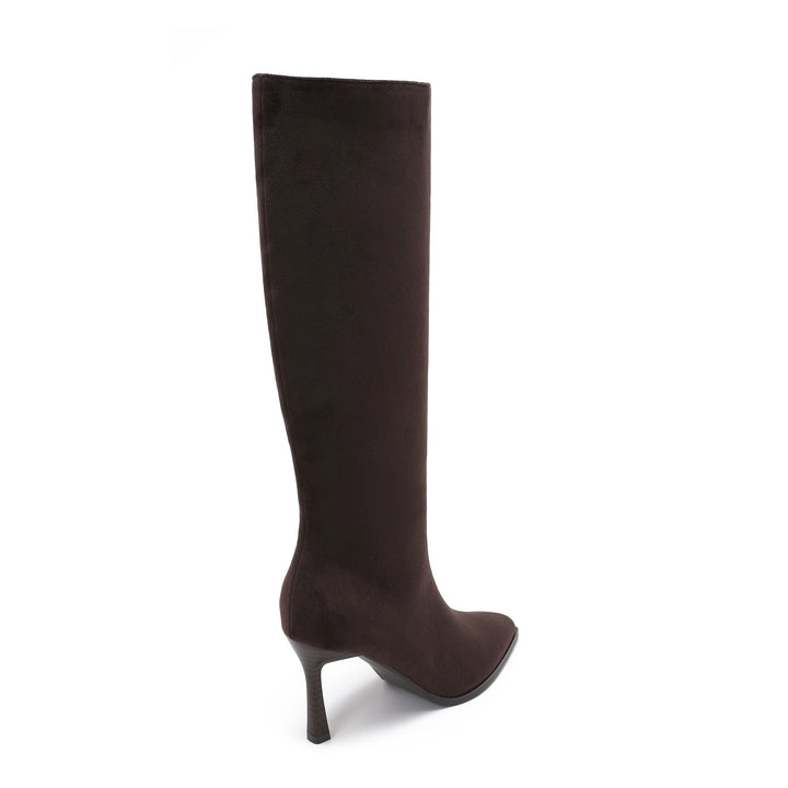 Yolande | Bottes marron à talon kitten
