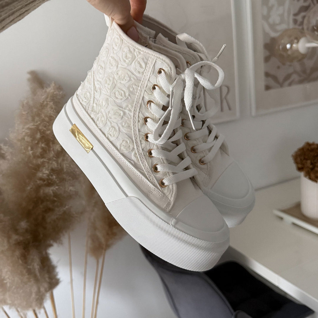 Yasmine | Baskets blanches intemporelles