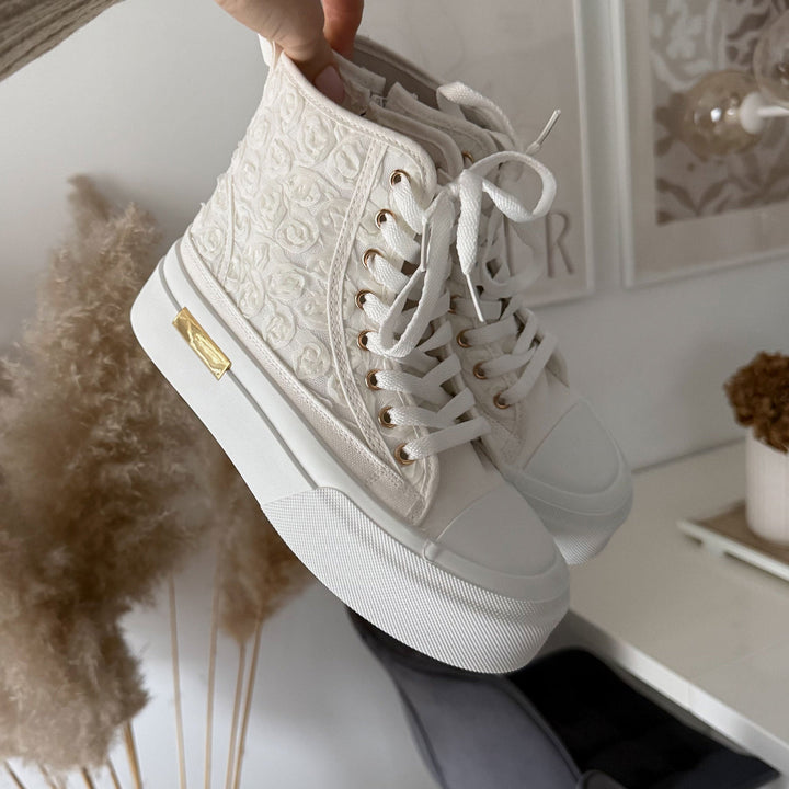 Yasmine | Baskets blanches intemporelles