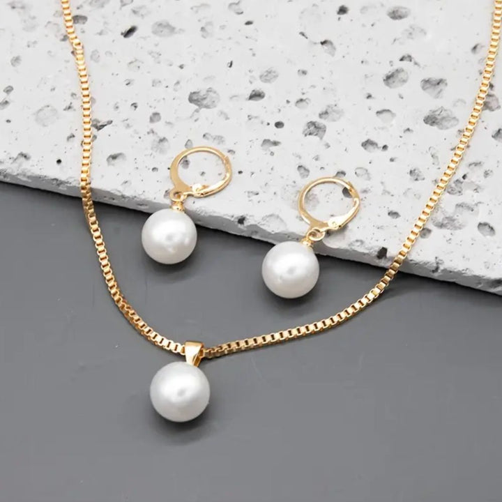 Ninon | Parure avec collier et boucles d&