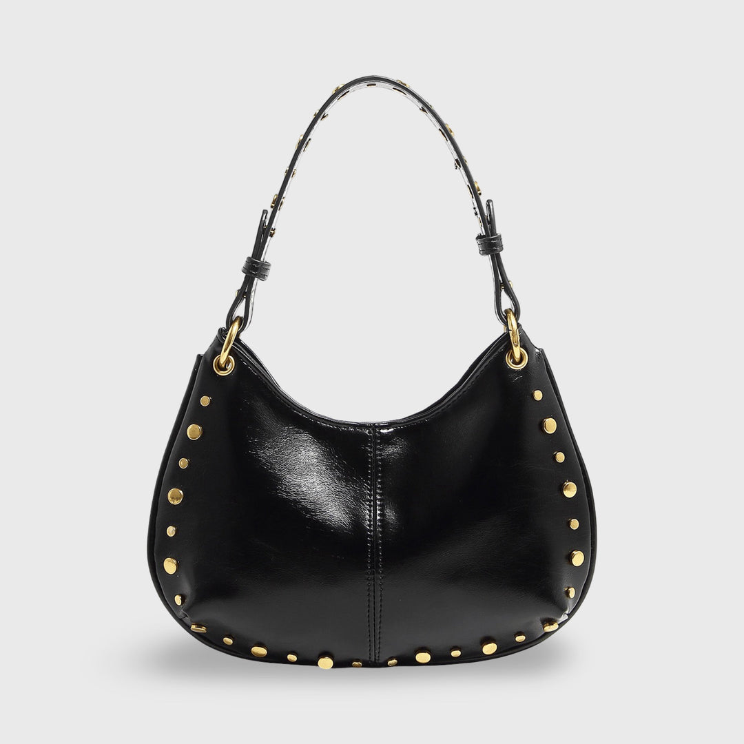Sac porté épaule Nour noir vu de face