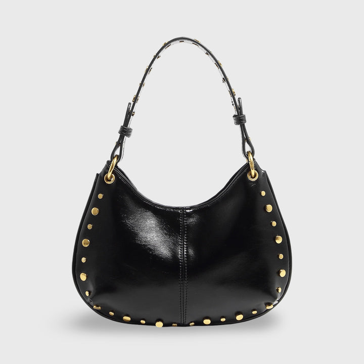 Sac porté épaule Nour noir vu de face