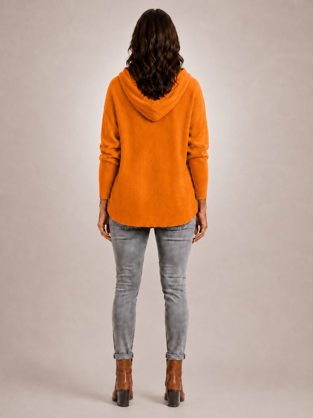 Rosalie | Cardigan à capuche boutonné en maille côtelée